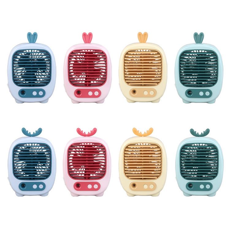 1315 Spray Humidification Hydrating Cartoon Fan USB Charging Desktop Fan(Bunny Pink) - Electric Fans by PMC TechLife | Online Shopping South Africa | PMC TechLife | Buy Now Pay Later Mobicred