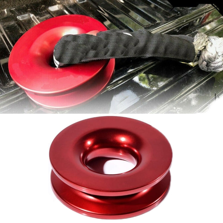 Aluminum Snatch Recovery Ring For 3/8" & 1/2" Rope(Red) - Towing Bars by PMC Jewellery | Online Shopping South Africa | PMC Jewellery