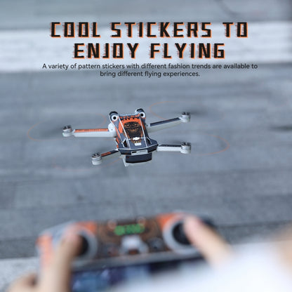 For DJI Mini 3 Pro Remote Control Body Sticker ,Spec: RC With Screen(Red Warfare) - Stickers by RCSTQ | Online Shopping South Africa | PMC Jewellery | Buy Now Pay Later Mobicred