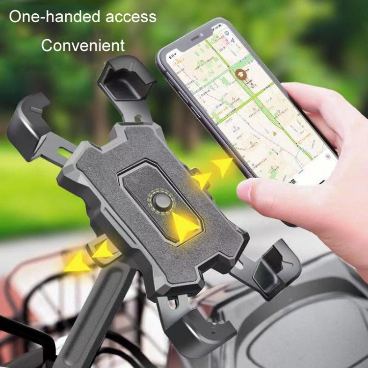 Electric Bike Motorcycle Bicycle Riding Shockproof Navigation Bracket, Color: Red For Rearview Mirror - Holders by PMC TechLife | Online Shopping South Africa | PMC TechLife | Buy Now Pay Later Mobicred