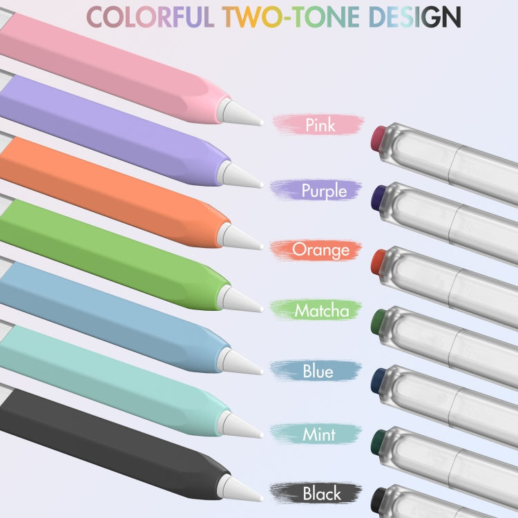 For Apple Pencil 2 AhaStyle PT-LC05 Jelly Style Translucent Silicone Protective Pen Case(Blue) - free shipping - PMC TechLife - Order now!