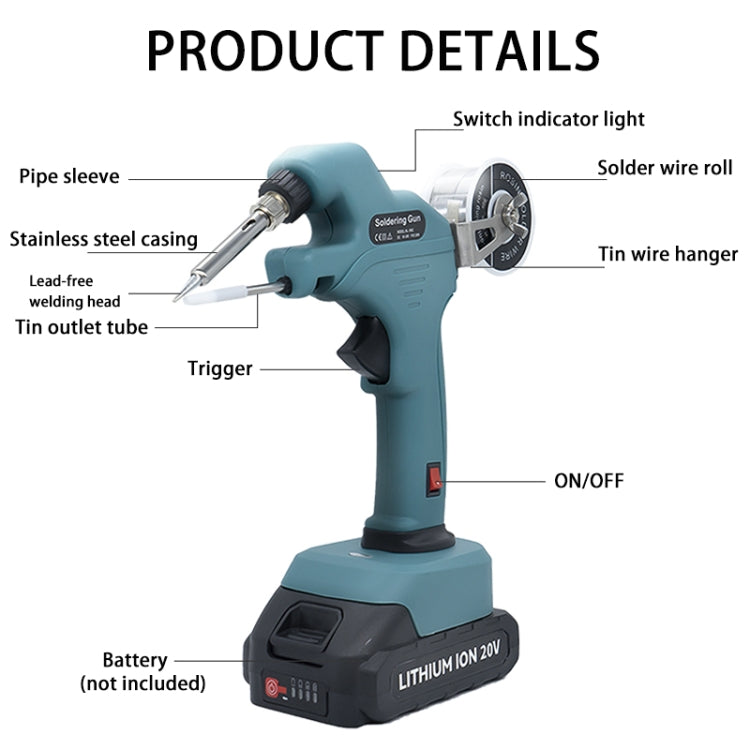 NL106CL DC 18~21V Cordless Soldering Iron Fast Welding Tools For Makita - Electric Soldering Iron by PMC TechLife | Online Shopping South Africa | PMC TechLife | Buy Now Pay Later Mobicred