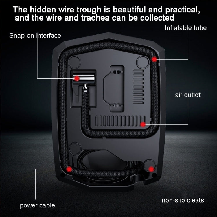 SUITU  ST-5002 DC 12V Car Air Compressor Tire Inflator 150 PSI Auto Air Pump Digital Display Model+Toolbox - Inflatable Pump by SUITU | Online Shopping South Africa | PMC TechLife