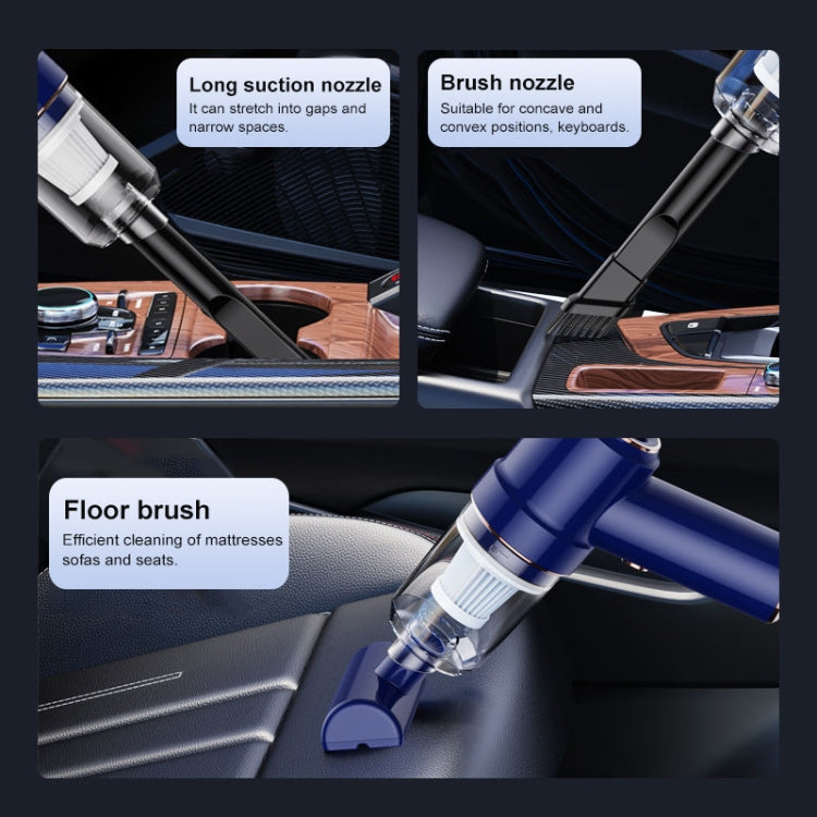 SUITU  ST-6638 Car Wireless Vacuum Cleaner Suction and Blower Integrated With Light ,Spec: Luxury  Type-A Charge - Vacuum Cleaner by SUITU | Online Shopping South Africa | PMC TechLife | Buy Now Pay Later Mobicred