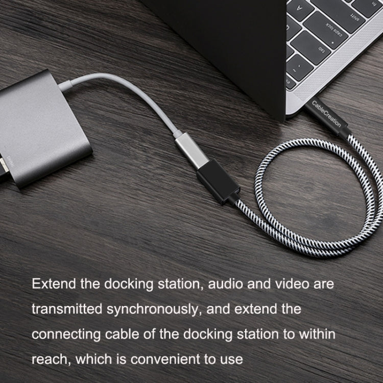 CC0316 0.3m Type-C / USB-C Male to Female Extension Cable Computer Phone Charging Cable(Black) - Cable & Adapters by PMC TechLife | Online Shopping South Africa | PMC TechLife | Buy Now Pay Later Mobicred