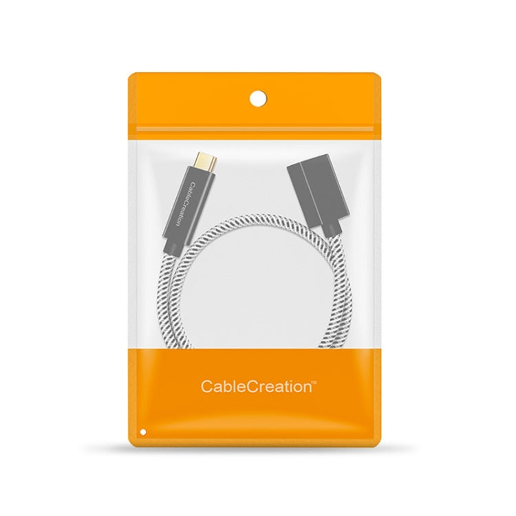 CC0316 0.3m Type-C / USB-C Male to Female Extension Cable Computer Phone Charging Cable(Black) - Cable & Adapters by PMC TechLife | Online Shopping South Africa | PMC TechLife | Buy Now Pay Later Mobicred