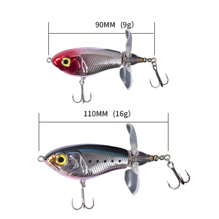 DF065 9g Double Paddle Tractor Surface Tether Roadrunner Fake Lure Long-distance Casting Lure(Tiger Pattern) - Fishing Lures by PMC TechLife | Online Shopping South Africa | PMC TechLife | Buy Now Pay Later Mobicred