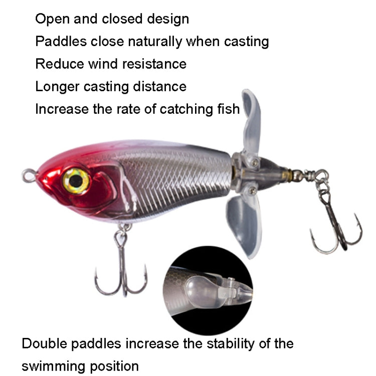 DF080 16g Double Paddle Tractor Surface Tether Roadrunner Fake Lure Long-distance Casting Lure(Camouflage) - Fishing Lures by PMC TechLife | Online Shopping South Africa | PMC TechLife | Buy Now Pay Later Mobicred