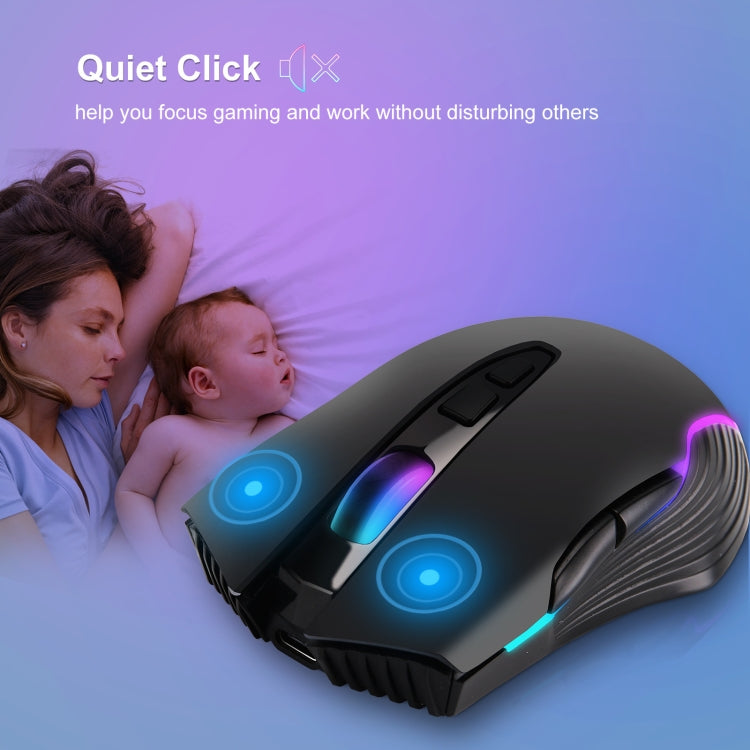 E50 2.4G Wireless Mouse Jiggler Portable Cordless Mouse With 7 Keys(Black) - Wireless Mice by PMC TechLife | Online Shopping South Africa | PMC TechLife