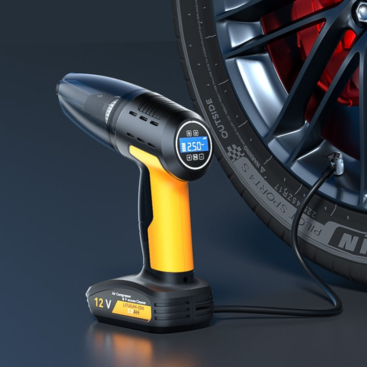 SUITU ST-6637  Wireless+Toolbox 5 In 1 60W  Double Motor Car Vacuum Cleaner With Blowing Air Pump Pressure Measuring Lighting Function - free shipping - PMC TechLife - Order now!
