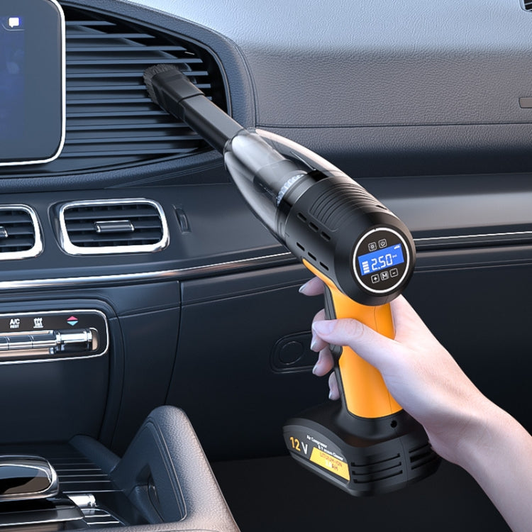 SUITU ST-6637  Wireless+Toolbox 5 In 1 60W  Double Motor Car Vacuum Cleaner With Blowing Air Pump Pressure Measuring Lighting Function - free shipping - PMC TechLife - Order now!