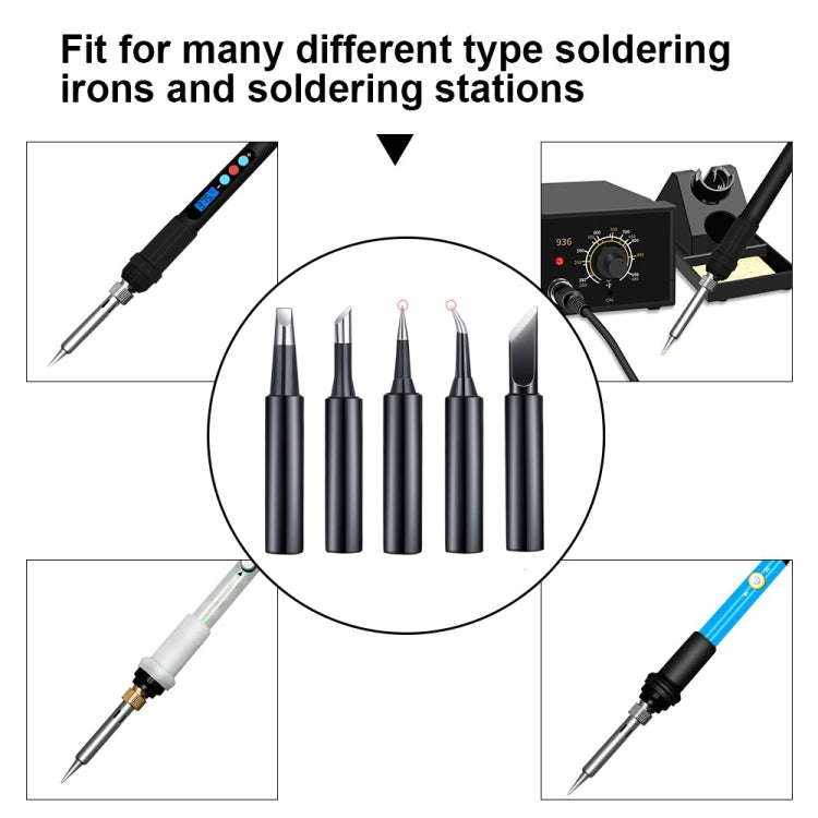 5-in-1 Universal 936 Soldering Station Solder Iron Welding Tip Head Set Black - Soldering Iron Tip by PMC TechLife | Online Shopping South Africa | PMC TechLife