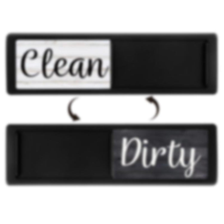Dishwasher Magnet Clean Dirty Sign Double-Sided Refrigerator Magnet(Black Wood Grain) - Dish Washers & Accessories by PMc TechLife | Online Shopping South Africa | PMc TechLife | Buy Now Pay Later Mobicred