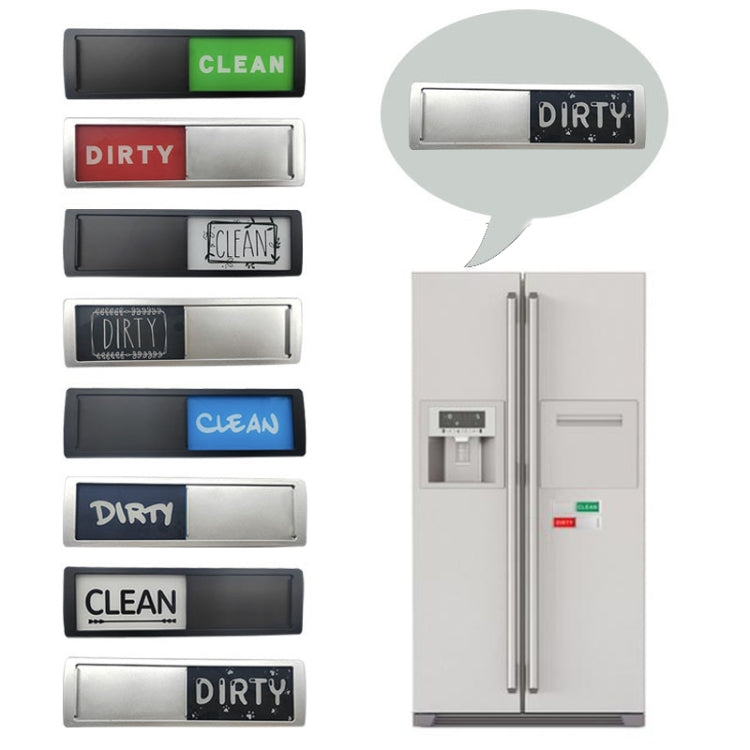 Dishwasher Magnet Clean Dirty Sign Double-Sided Refrigerator Magnet(Silver Gray Blue) - Dish Washers & Accessories by PMc TechLife | Online Shopping South Africa | PMc TechLife | Buy Now Pay Later Mobicred