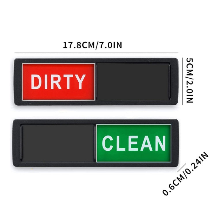 Dishwasher Magnet Clean Dirty Sign Double-Sided Refrigerator Magnet(Silver Leaf) - Dish Washers & Accessories by PMc TechLife | Online Shopping South Africa | PMc TechLife | Buy Now Pay Later Mobicred