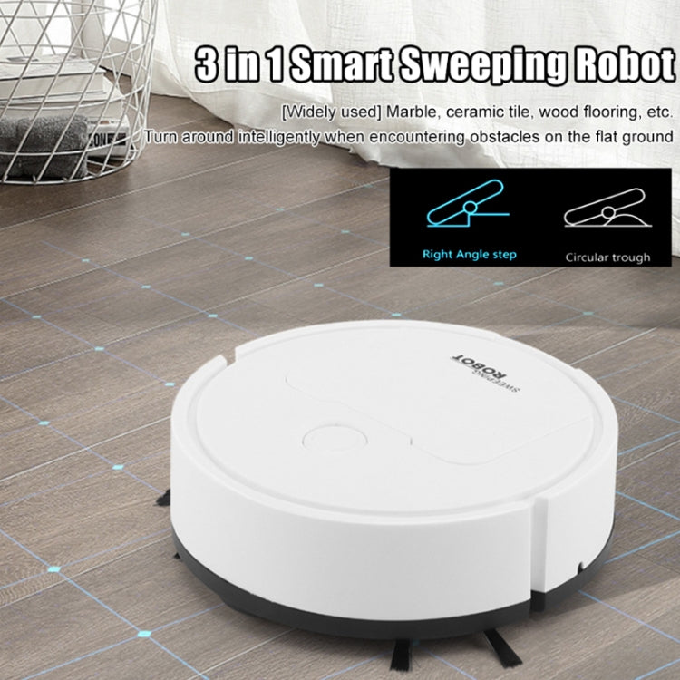3 in 1 Mini Vacuum Cleaner Intelligent Sweeping Robot(Black) - Robot Vacuum Cleaner by PMC TechLife | Online Shopping South Africa | PMC TechLife | Buy Now Pay Later Mobicred