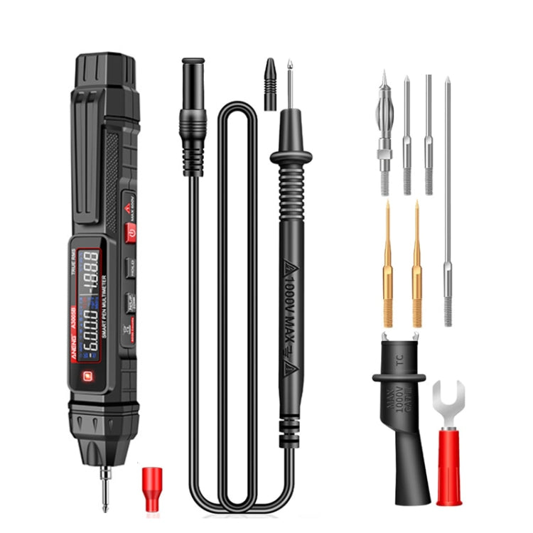 ANENG A3005B 10MHZ/60MF/60 Megohm Intelligent Anti-burning High-precision Digital Universal Meter(Matching Group) - Digital Multimeter by ANENG | Online Shopping South Africa | PMC Jewellery | Buy Now Pay Later Mobicred