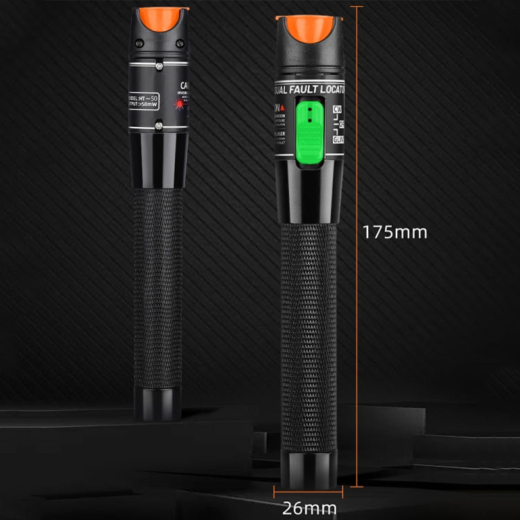 1-60 km Optical Fiber Red Light Pen 5/10/15/20/30/50/60MW Red Light Source Light Pen, Specification: 10mW Orange - Fiber Receiver by PMc TechLife | Online Shopping South Africa | PMc TechLife | Buy Now Pay Later Mobicred