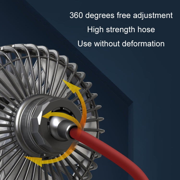 F508 Car Rear Seat USB Air Speed Adjustable Hose Fan(Black Red) - Heating & Fans by PMC TechLife | Online Shopping South Africa | PMC TechLife | Buy Now Pay Later Mobicred