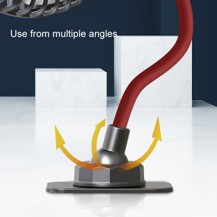 F508 Car Rear Seat USB Air Speed Adjustable Hose Fan(Black Red) - Heating & Fans by PMC TechLife | Online Shopping South Africa | PMC TechLife | Buy Now Pay Later Mobicred