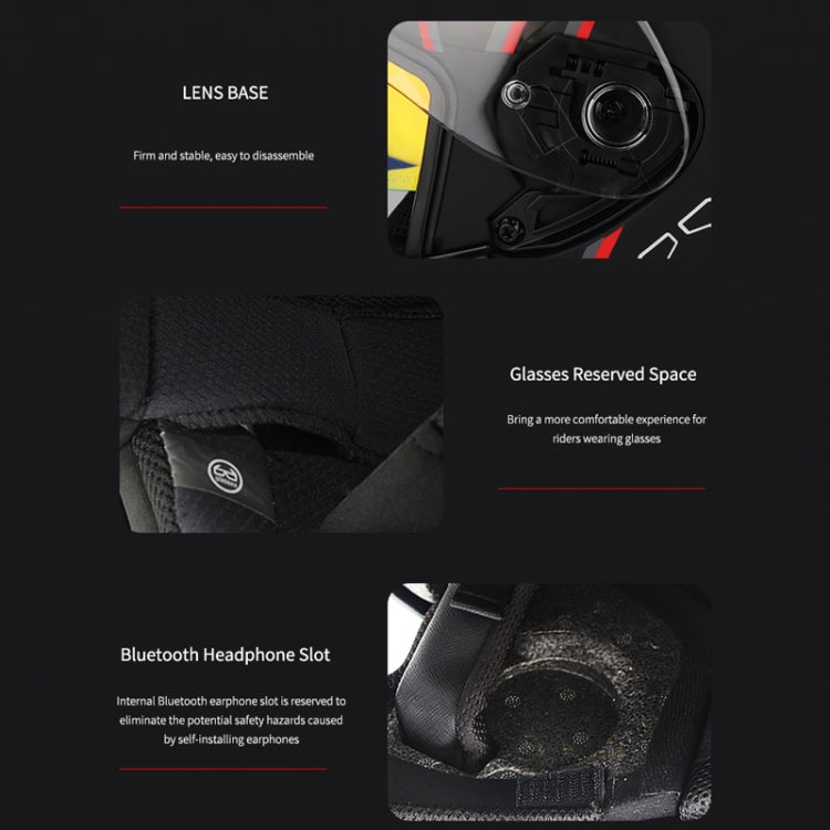 SOMAN Motorcycle Electric Bicycle Dual Lens Riding Helmet, Size: M(Black Silver) - free shipping - PMC TechLife - Order now!