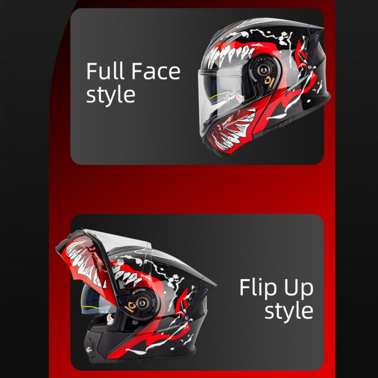SOMAN Racing Motorcycle Double Lens Riding Safety Helmet, Size: M(Silver Gray Yellow Vision) - free shipping - PMC TechLife - Order now!