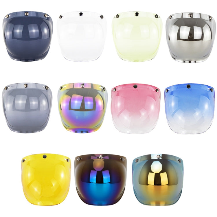 Motorcycle Helmet Three-Button Windproof Lens With Bracket(Dark Tea) - Helmets by PMC TechLife | Online Shopping South Africa | PMC TechLife | Buy Now Pay Later Mobicred