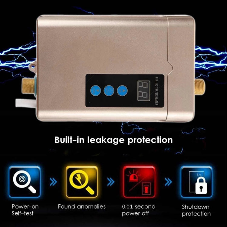 EU Plug 4000W Electric Water Heater With Remote Control Adjustable Temperate(White) - free shipping - PMC TechLife - Order now!