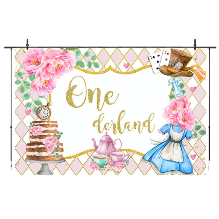 210x180cm Tea Party Tea Cup Teapot Birthday Backdrop Cloth - Birthday Party by PMC TechLife | Online Shopping South Africa | PMC TechLife | Buy Now Pay Later Mobicred