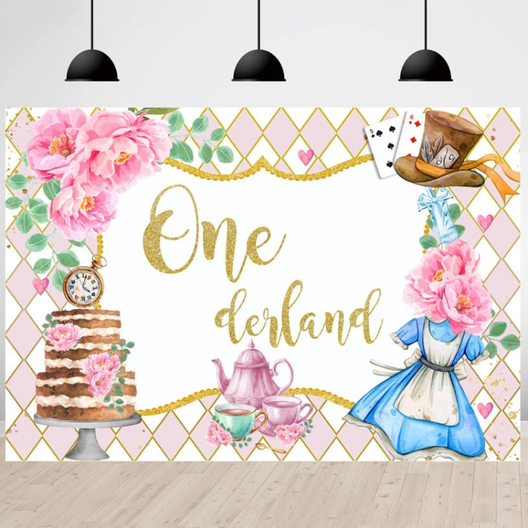 210x180cm Tea Party Tea Cup Teapot Birthday Backdrop Cloth - Birthday Party by PMC TechLife | Online Shopping South Africa | PMC TechLife | Buy Now Pay Later Mobicred