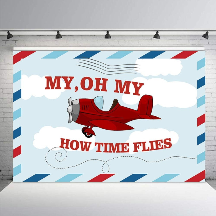 210x150cm Cartoon Small Aircraft Children Birthday Background Cloth - Birthday Party by PMC TechLife | Online Shopping South Africa | PMC TechLife