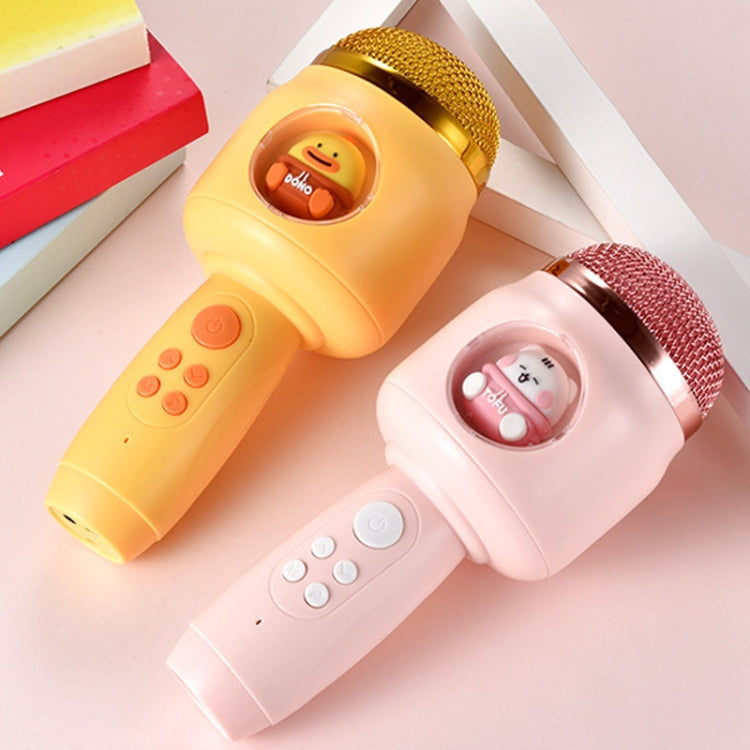 Children Wireless Microphone Bluetooth Phone Singing Microphone(Yellow) - Microphone by PMC TechLife | Online Shopping South Africa | PMC TechLife | Buy Now Pay Later Mobicred