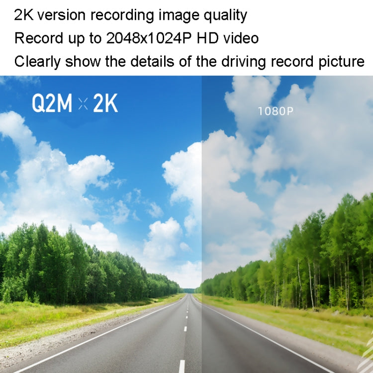 Anytek Q2M 2K Hidden HD Night Vision Dual Lens Driving Recorder - Car DVRs by Anytek | Online Shopping South Africa | PMC Jewellery | Buy Now Pay Later Mobicred