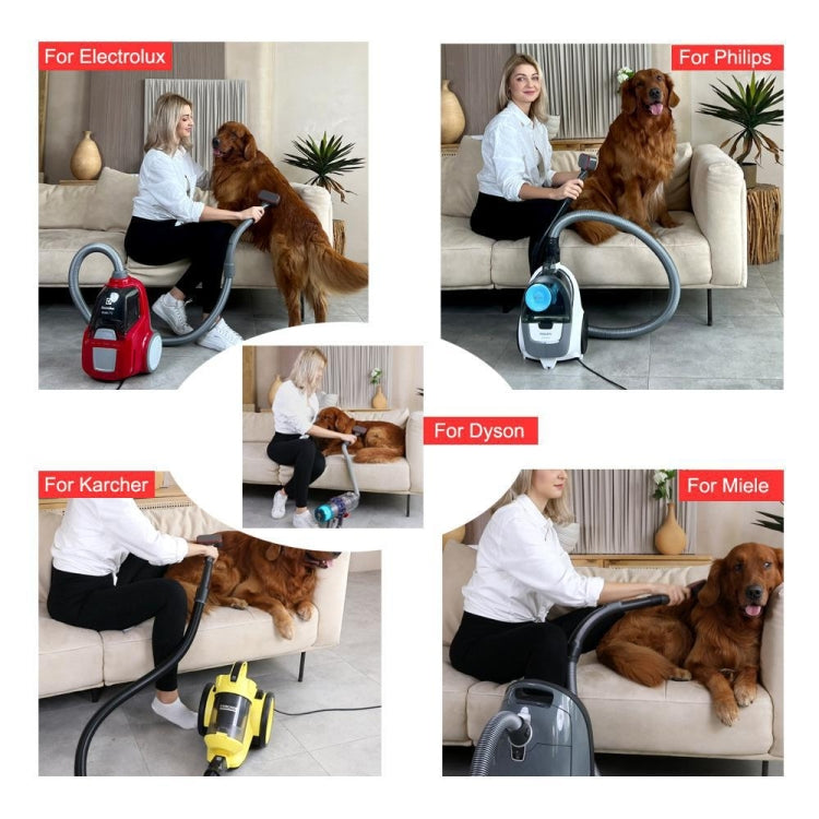 For Dyson Vacuum Cleaner Pet Hair Removal Brush Set, Spec: With V8 Adapter - Dyson Accessories by PMC TechLife | Online Shopping South Africa | PMC TechLife