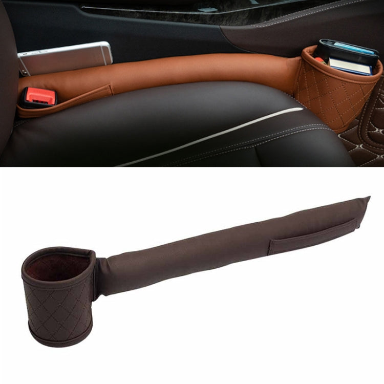 Car Seat Gap Leak-Proof Plugs Debris Storage Bag, Color: Dark Brown Principal Driver - Stowing Tidying by PMC TechLife | Online Shopping South Africa | PMC TechLife | Buy Now Pay Later Mobicred