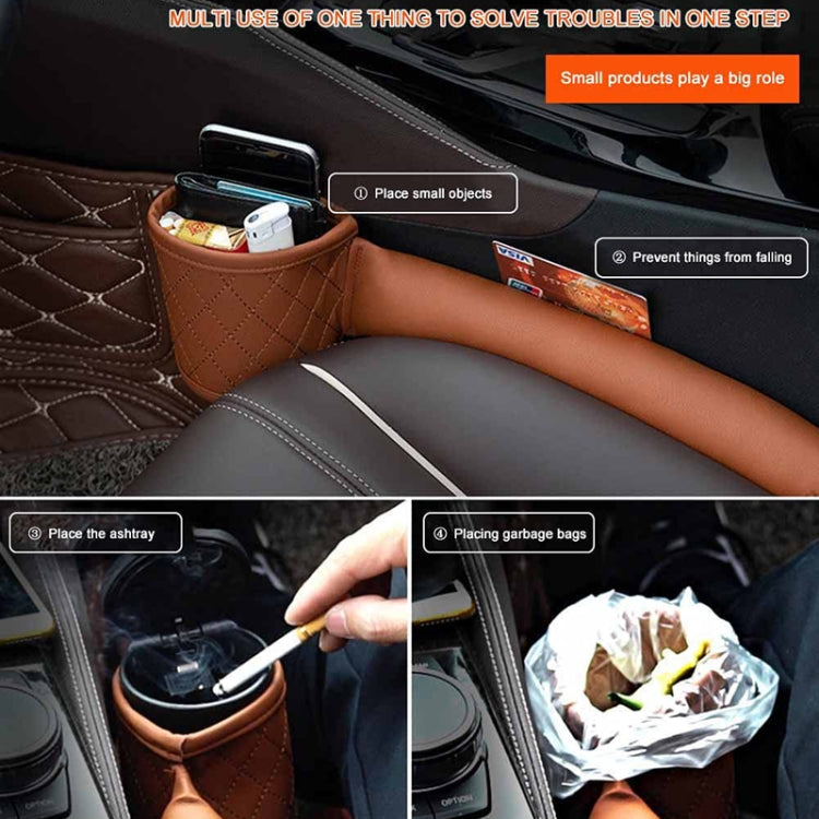Car Seat Gap Leak-Proof Plugs Debris Storage Bag, Color: Brown Co-pilot - Stowing Tidying by PMC TechLife | Online Shopping South Africa | PMC TechLife | Buy Now Pay Later Mobicred