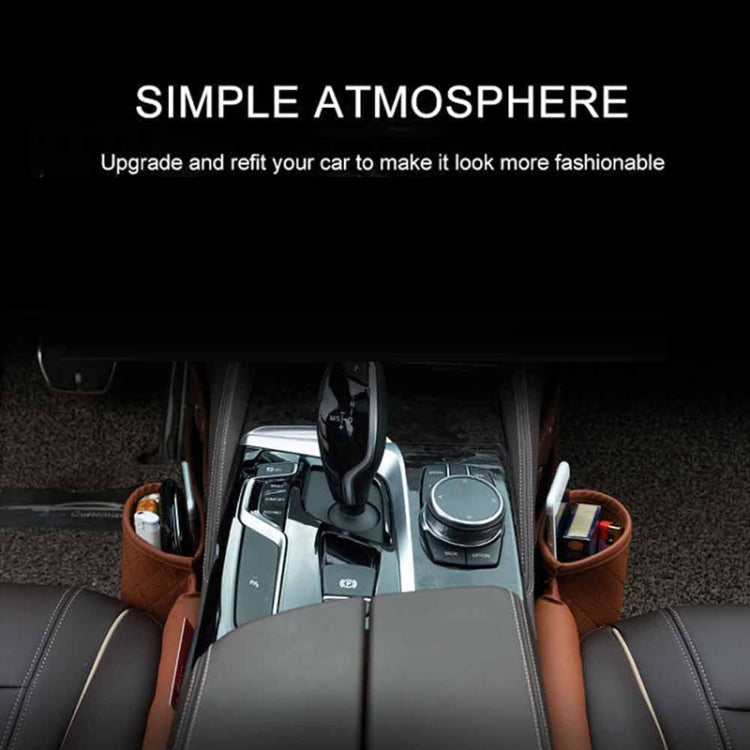 Car Seat Gap Leak-Proof Plugs Debris Storage Bag, Color: Dark Brown Co-pilot - free shipping - PMC TechLife - Order now!