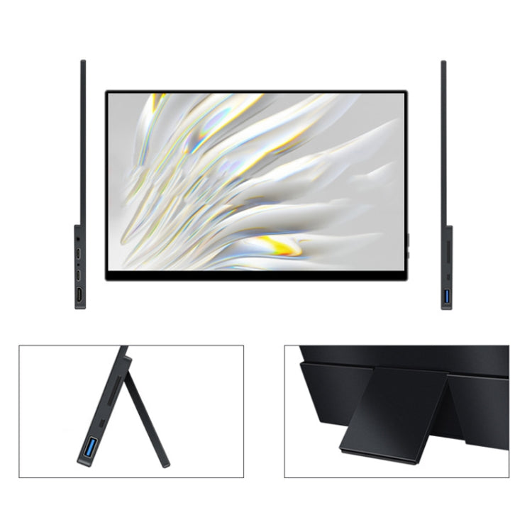 15.6 inch Touch Version 4K Portable External Extended Screen Display For Switch/PS5/Mobile Phone/Computer(UK Plug) - LCD Monitors by PMc TechLife | Online Shopping South Africa | PMc TechLife | Buy Now Pay Later Mobicred