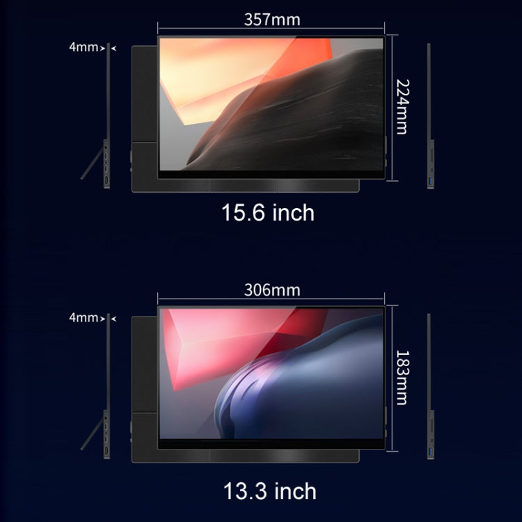 15.6 inch Ordinary Version 4K Portable External Extended Screen Display For Switch/PS5/Mobile Phone/Computer(UK Plug) - LCD Monitors by PMc TechLife | Online Shopping South Africa | PMc TechLife | Buy Now Pay Later Mobicred