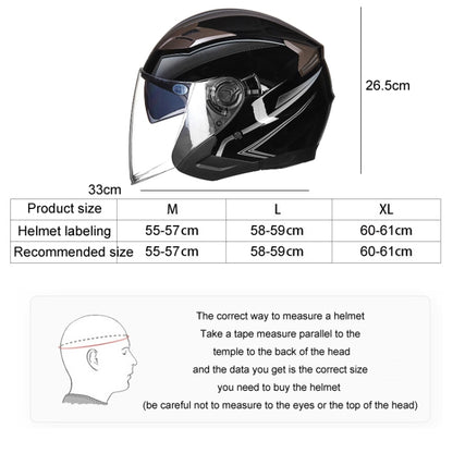 GXT 708 Electric Vehicle Dual Lens Helmet Four Seasons Safety Helmet, Size: M(Light Pink) - Helmets by GXT | Online Shopping South Africa | PMC Jewellery | Buy Now Pay Later Mobicred