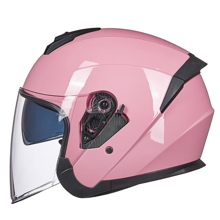 GXT Electric Vehicle Four Seasons Sun Protection & Windshield Double Lens Helmet, Size: XL(Light Pink) - free shipping - PMC TechLife - Order now!