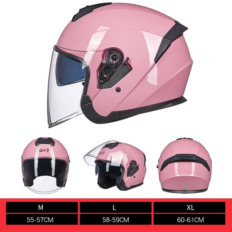 GXT Electric Vehicle Four Seasons Sun Protection & Windshield Double Lens Helmet, Size: L(Bright White) - Helmets by GXT | Online Shopping South Africa | PMC TechLife | Buy Now Pay Later Mobicred