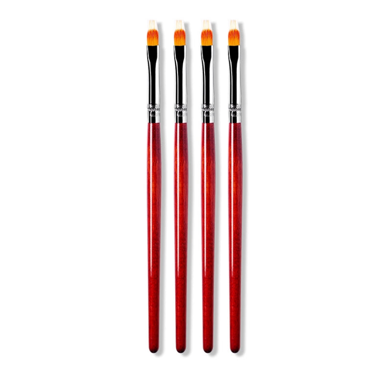 Nail Pen Wooden Pole Tool Gradient Dyeing Pen Multi-Line Hooking Tool(No.14 Sweeping Pen) - free shipping - PMC Jewellery - Order now!