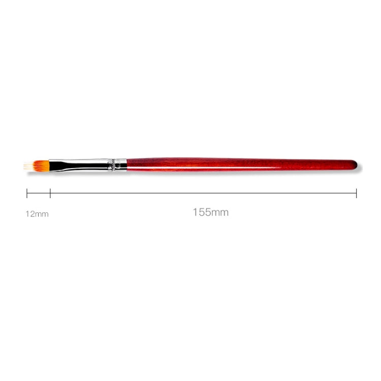 Nail Pen Wooden Pole Tool Gradient Dyeing Pen Multi-Line Hooking Tool(No.14 Sweeping Pen) - free shipping - PMC Jewellery - Order now!