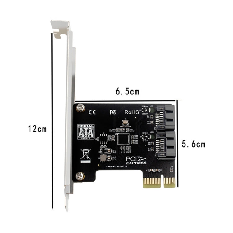 PCIE 2 Port SATA 3.0 Expansion Card 6Gbps Computer Desktop Chassis Conversion Card - free shipping - PMC TechLife - Order now!