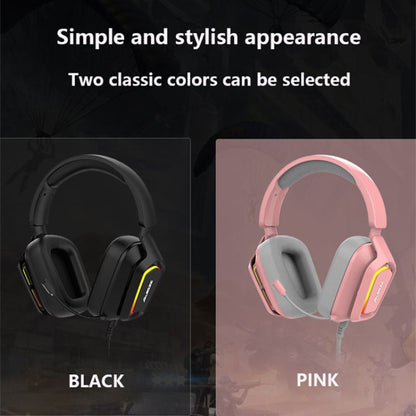 Ajazz AX368 Computer Game Audio Recognition RGB Headset 3.5mm Version (Black) - Multimedia Headset by Ajazz | Online Shopping South Africa | PMC Jewellery | Buy Now Pay Later Mobicred