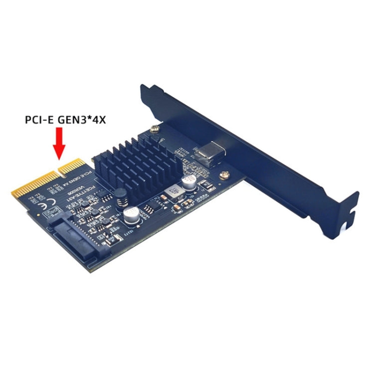 PCI-E 4X To  USB3.2 Gen2x2 Type-C 20Gbps SATA Expansion Card Asmedia ASM3242 Chip - free shipping - PMC Jewellery - Order now!