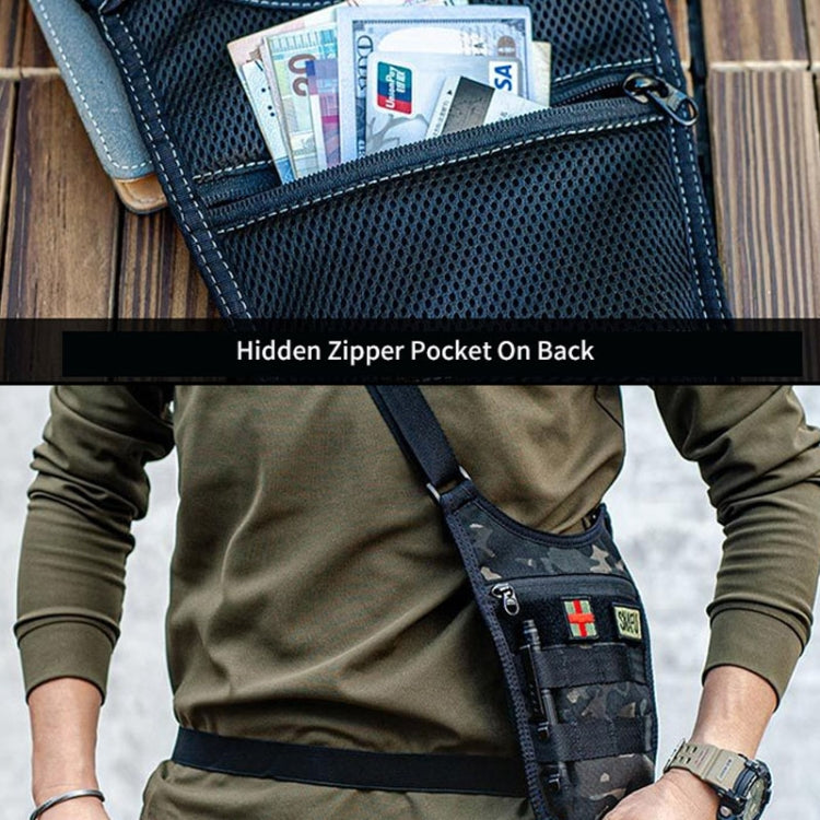 Armpit Invisible Shoulder Messenger Bag Personal Anti-theft Wallet(Black) - Crossbody Bags by PMC Jewellery | Online Shopping South Africa | PMC Jewellery