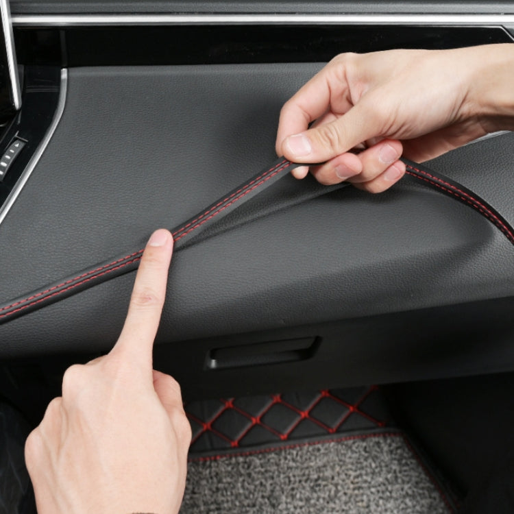 8m Car Center Console Interior Modification Leather Gap Strip(Black Blue) - Car Interior Mouldings by PMC TechLife | Online Shopping South Africa | PMC TechLife | Buy Now Pay Later Mobicred