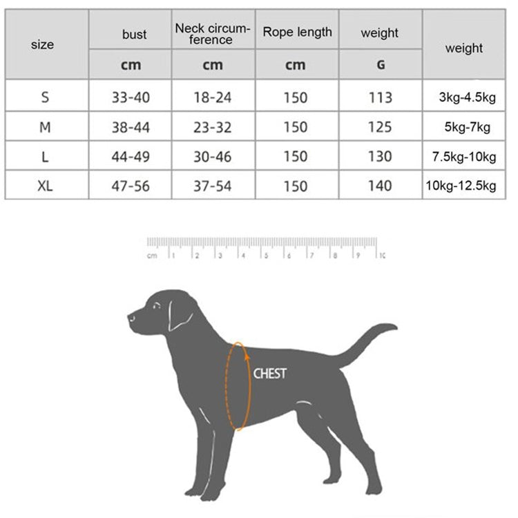 Pet Vest Harness + Traction Rope Set Reflective Breathable Dog Cat Harness, Size: XL(Pink) - Leashes by PMC TechLife | Online Shopping South Africa | PMC TechLife